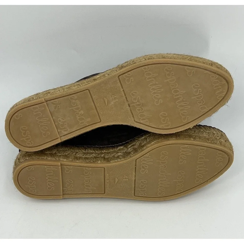 Gaimo Espadrilles US 9.5 EUR 41 Platform Faux Suede Leather Shoes Made in Spain
